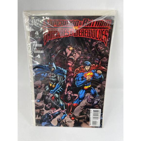 Superman and Batman Versus Vampires and Werewolves Comic Book #4 Kevin VanHook - Picture 5 of 5